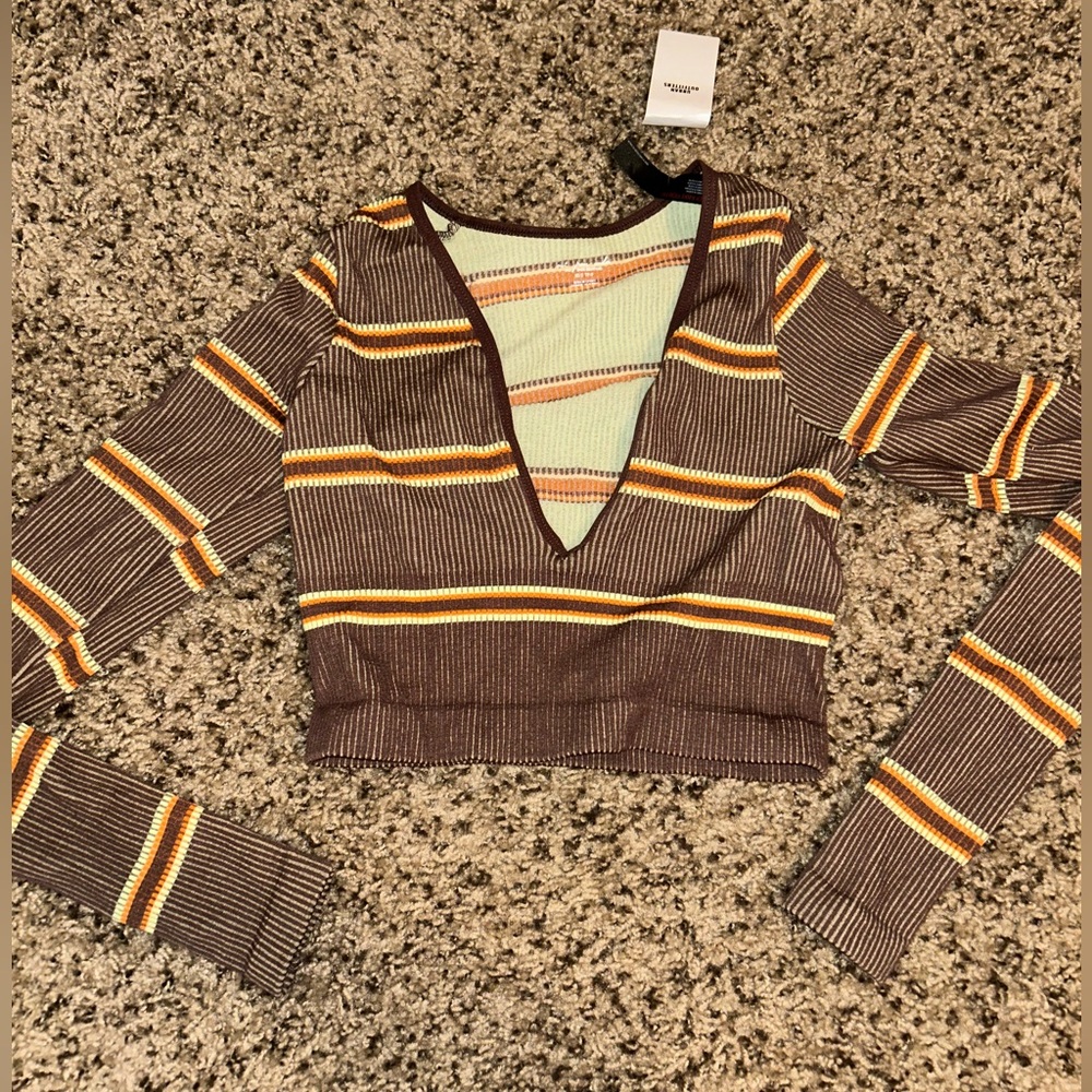 Urban outfitters long sleeve crop top